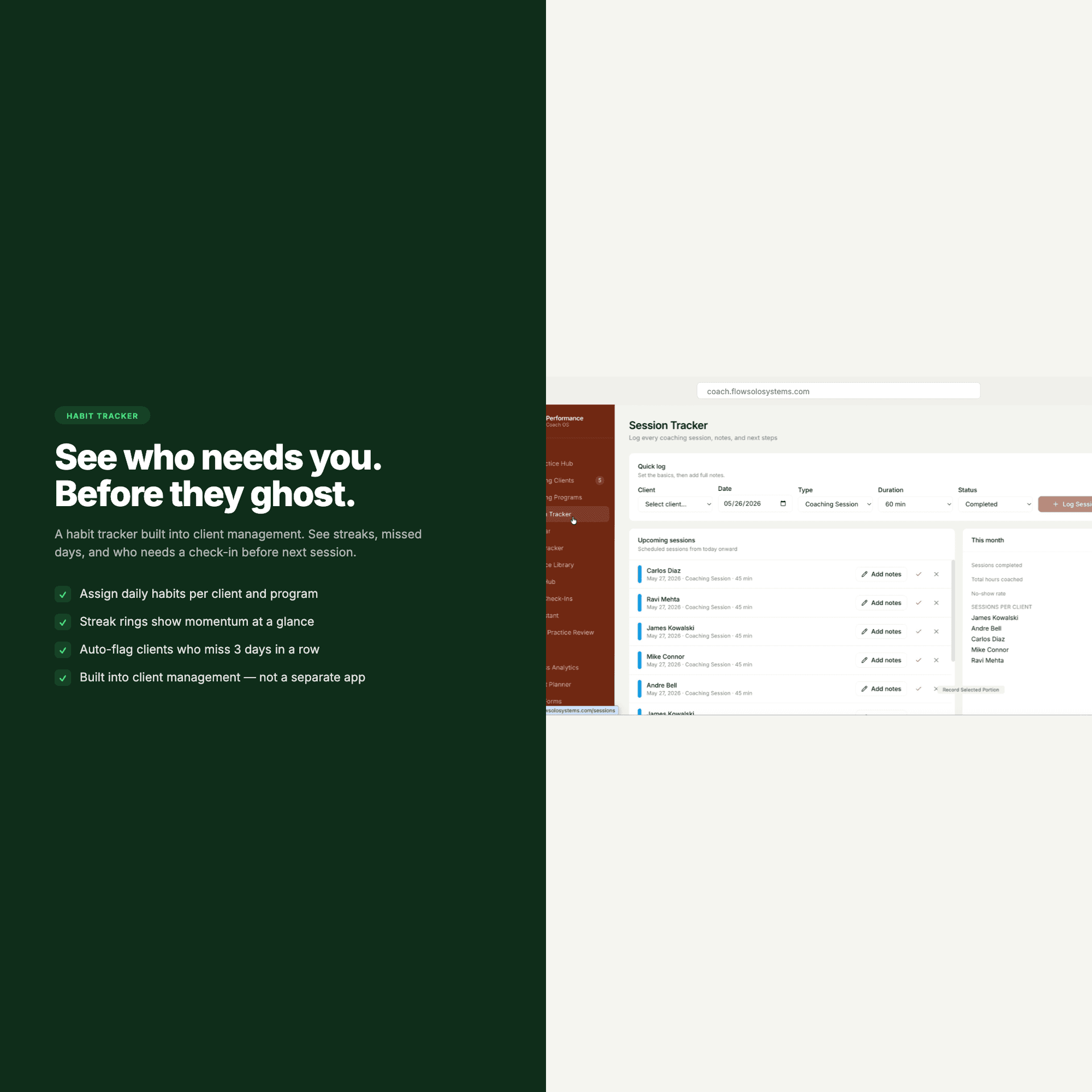 Health Coach OS — feature highlight